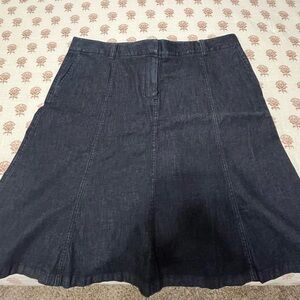 LL Bean Flared Denim Skirt sz 20